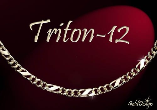 Triton 12 - řetízek zlacený